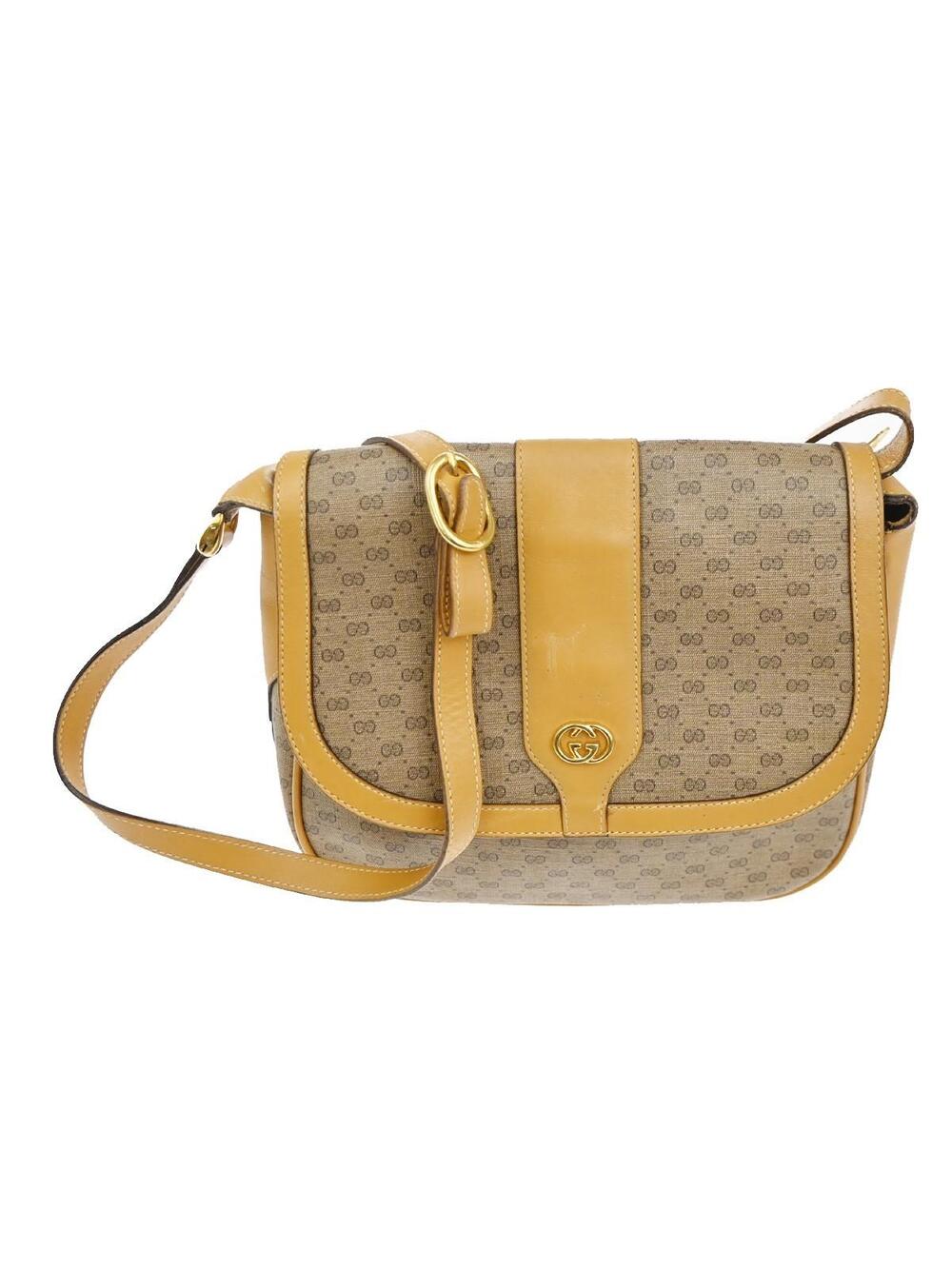 Gucci Micro Gg Pattern Shoulder Bag Pvc #264494G20B